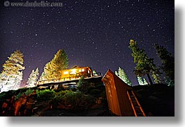 california, horizontal, kings canyon, lodge, long exposure, nite, stars, west coast, western usa, photograph