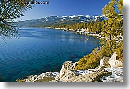 california, east, horizontal, lake tahoe, lakeshore, scenics, west coast, western usa, photograph