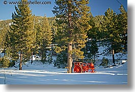 california, horizontal, lake tahoe, oranges, scenics, tractor, west coast, western usa, photograph
