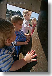 bells, big, california, discovery museum, marin, marin county, north bay, northern california, san francisco bay area, toddlers, vertical, west coast, western usa, photograph