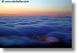 blues, california, fog, horizontal, long exposure, marin, marin county, north bay, northern california, red, san francisco bay area, sky, west coast, western usa, photograph