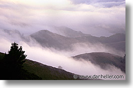 california, fog, horizontal, marin, marin county, north bay, northern california, san francisco bay area, tam, west coast, western usa, photograph