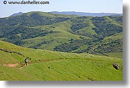 california, dogs, hikers, hills, horizontal, lucas valley, marin, marin county, north bay, northern california, san francisco bay area, west coast, western usa, photograph