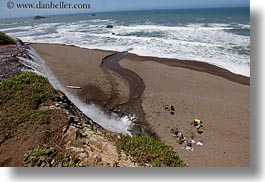 beaches, california, horizontal, marin, marin county, north bay, northern california, palomarin trail, waterfalls, west coast, western usa, photograph