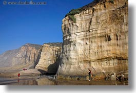 beaches, california, cliffs, haze, horizontal, marin, marin county, north bay, northern california, people, west coast, western usa, photograph