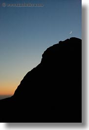 california, crescent, hills, landscapes, marin, marin county, moon, nature, north bay, northern california, scenics, silhouettes, vertical, west coast, western usa, photograph