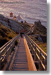 california, downview, lighthouses, marin, marin county, nature, north bay, northern california, perspective, sky, sun, sunsets, vertical, west coast, western usa, photograph