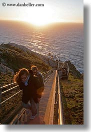 california, downview, lighthouses, marin, marin county, nature, north bay, northern california, people, perspective, sky, stairs, sun, sunsets, vertical, walking, west coast, western usa, photograph