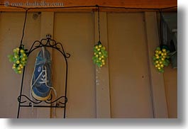 california, hangings, horizontal, marin, marin county, north bay, northern california, olema, shoes, west coast, western usa, photograph