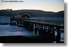 bay, blues, california, christmas, colors, cove, dusk, events, horizontal, lights, marin, marin county, nature, nicks, nicks cove, north bay, northern california, piers, tomales bay, water, west coast, western usa, photograph