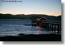 bay, blues, california, christmas, colors, cove, dusk, events, horizontal, lights, marin, marin county, nature, nicks, nicks cove, north bay, northern california, piers, tomales bay, water, west coast, western usa, photograph