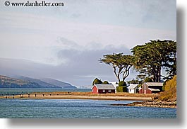 bay, blues, california, colors, horizontal, houses, marin, marin county, nature, north bay, northern california, tomales, tomales bay, water, west coast, western usa, photograph