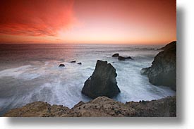 california, coast, horizontal, long exposure, marin, marin county, north bay, northern california, pacific, rodeo beach, san francisco bay area, sunsets, west coast, western usa, photograph