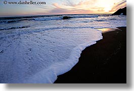 beaches, california, horizontal, marin, marin county, mars, north bay, northern california, rodeo, rodeo beach, san francisco bay area, sunsets, waves, west coast, western usa, photograph