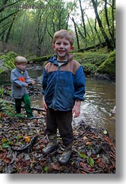 boys, california, childrens, colors, forests, green, kyle, lush, marin, marin county, nature, north bay, northern california, people, phoenix lake park, plants, rivers, ross, scenics, trees, vertical, west coast, western usa, photograph