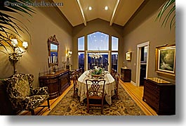 california, dining, dining room, horizontal, marin, marin county, north bay, northern california, rooms, san anselmo, slow exposure, tomahawk, west coast, western usa, photograph