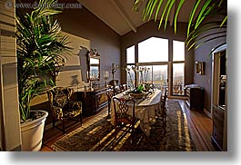 california, dining, dining room, horizontal, marin, marin county, north bay, northern california, rooms, san anselmo, sunsets, tomahawk, west coast, western usa, photograph