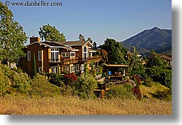 california, exteriors, horizontal, houses, marin, marin county, mt tam, north bay, northern california, san anselmo, tomahawk, west coast, western usa, photograph