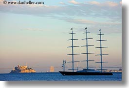 alcatraz, allens, california, horizontal, marin, marin county, north bay, northern california, paul, paul allens yacht, sausalito, west coast, western usa, yacht, photograph