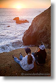 california, coastline, marin, marin county, north bay, northern california, pacific ocean, san francisco bay area, scenics, shoreline, sunsets, vertical, watching, water, west coast, western usa, photograph