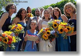 brides, brides maids, california, deirdres, flowers, horizontal, maids, marin, marin county, north bay, northern california, petes, stinson beach, wedding, west coast, western usa, photograph