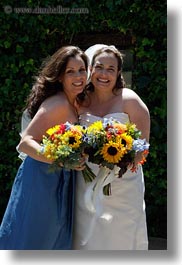 brides, brides maids, california, deirdres, maids, marin, marin county, north bay, northern california, stinson beach, vertical, wedding, west coast, western usa, photograph