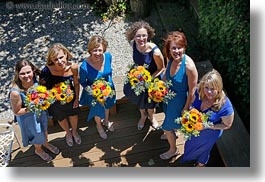 brides maids, california, flowers, girls, horizontal, marin, marin county, north bay, northern california, stinson beach, wedding, west coast, western usa, photograph