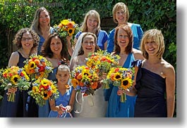 brides maids, california, flowers, girls, horizontal, marin, marin county, north bay, northern california, stinson beach, wedding, west coast, western usa, photograph