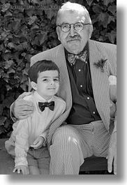 black and white, california, deirdre family, deirdres, marin, marin county, nephew, north bay, northern california, people, senior citizen, stepdad, stinson beach, vertical, wedding, west coast, western usa, photograph