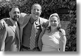 black and white, california, deirdre family, deirdres, families, horizontal, marin, marin county, north bay, northern california, people, petes, senior citizen, stinson beach, wedding, west coast, western usa, photograph