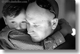 black and white, california, childrens, fathers, horizontal, marin, marin county, north bay, northern california, stinson beach, wedding, west coast, western usa, photograph