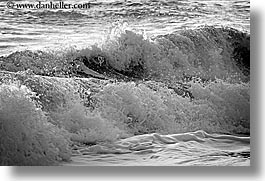 black and white, california, close ups, horizontal, marin, marin county, north bay, northern california, san francisco bay area, waves, west coast, western usa, photograph