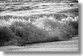 black and white, california, close ups, horizontal, marin, marin county, north bay, northern california, san francisco bay area, waves, west coast, western usa, photograph