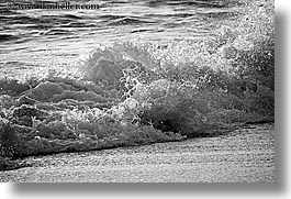 black and white, california, close ups, horizontal, marin, marin county, north bay, northern california, san francisco bay area, waves, west coast, western usa, photograph