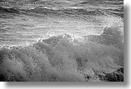 black and white, california, close ups, horizontal, marin, marin county, north bay, northern california, san francisco bay area, waves, west coast, western usa, photograph