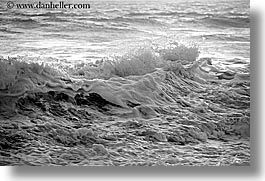 black and white, california, close ups, horizontal, marin, marin county, north bay, northern california, san francisco bay area, waves, west coast, western usa, photograph