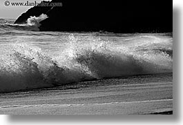 black and white, california, horizontal, marin, marin county, north bay, northern california, san francisco bay area, single waves, singles, waves, west coast, western usa, photograph