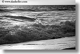 black and white, california, horizontal, marin, marin county, north bay, northern california, san francisco bay area, single waves, singles, waves, west coast, western usa, photograph