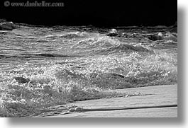 black and white, california, horizontal, marin, marin county, north bay, northern california, san francisco bay area, tiered, tiered waves, waves, west coast, western usa, photograph