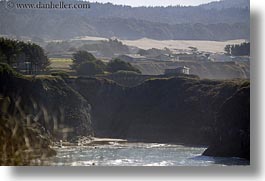 california, cliffs, coastline, horizontal, houses, mendocino, west coast, western usa, photograph