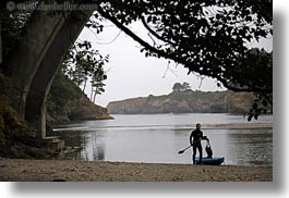california, coastline, horizontal, kayaks, men, mendocino, west coast, western usa, photograph