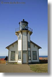 buildings, california, days, light house, lighthouses, mendocino, roads, structures, vertical, west coast, western usa, photograph