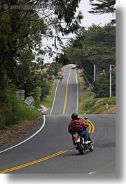 california, highways, mendocino, motorcycles, vertical, west coast, western usa, photograph
