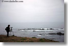 artists, california, coastline, horizontal, men, mendocino, nature, ocean, people, photographers, water, west coast, western usa, photograph