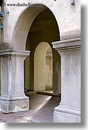 arches, archways, balboa park, california, double, san diego, structures, vertical, west coast, western usa, photograph