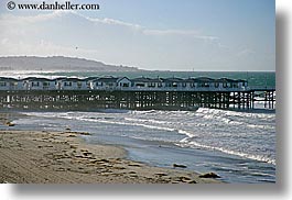 beaches, california, horizontal, hotels, nature, ocean, piers, san diego, water, waves, west coast, western usa, photograph