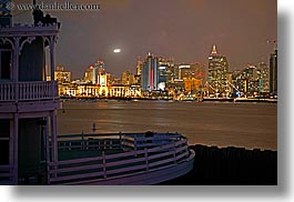 buildings, california, cityscapes, horizontal, long exposure, nite, san diego, steamboat, structures, west coast, western usa, photograph