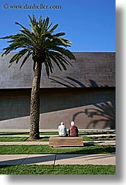 buildings, california, de young, de young museum, golden gate park, museums, people, san francisco, trees, vertical, walls, west coast, western usa, photograph