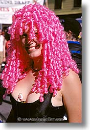 california, folsom fair, homosexual, san francisco, vertical, west coast, western usa, wig, womens, photograph