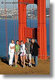 bridge, california, childrens, golden gate, golden gate bridge, hiking, national landmarks, san francisco, vertical, west coast, western usa, photograph
